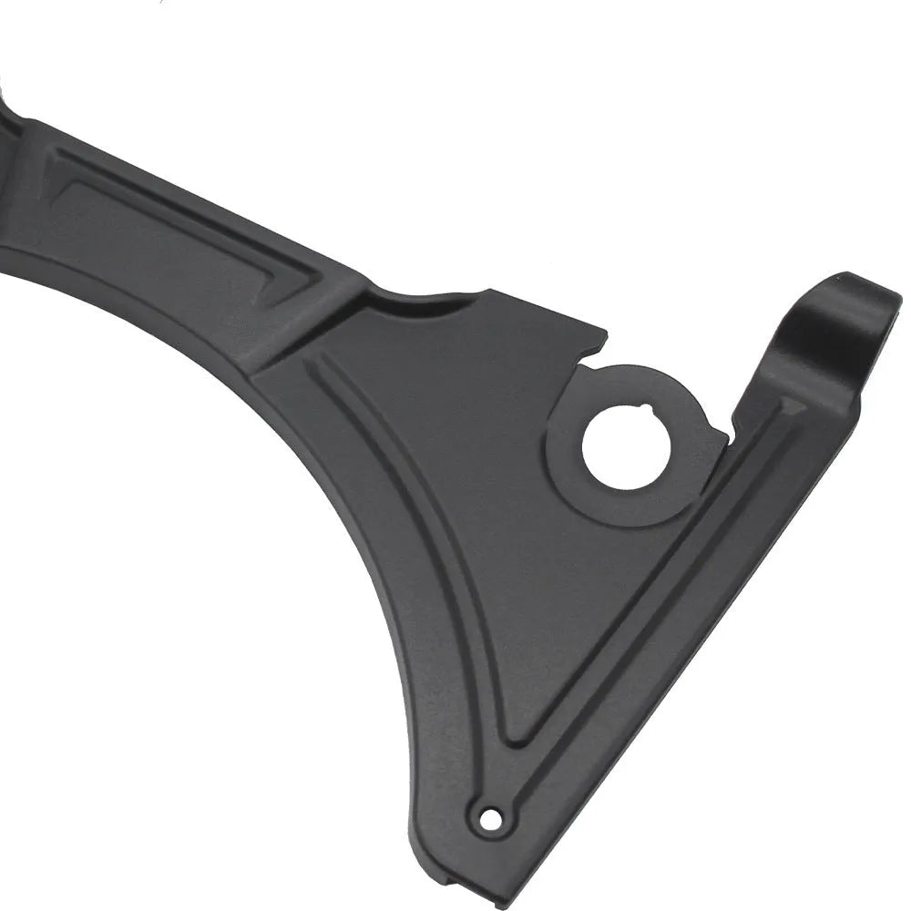 Black motorcycle cockpit fairing for BMW R1250GS and R1200GS LC adventure bikes