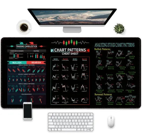 Creative game printed wear-resistant rubber mouse pad with non-slip base available in various sizes