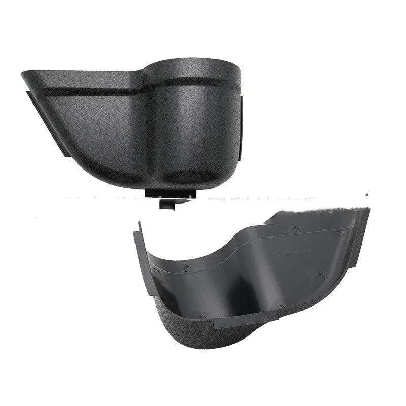 Black ABS door storage box with mesh pockets for Jeep Wrangler JK and JL models