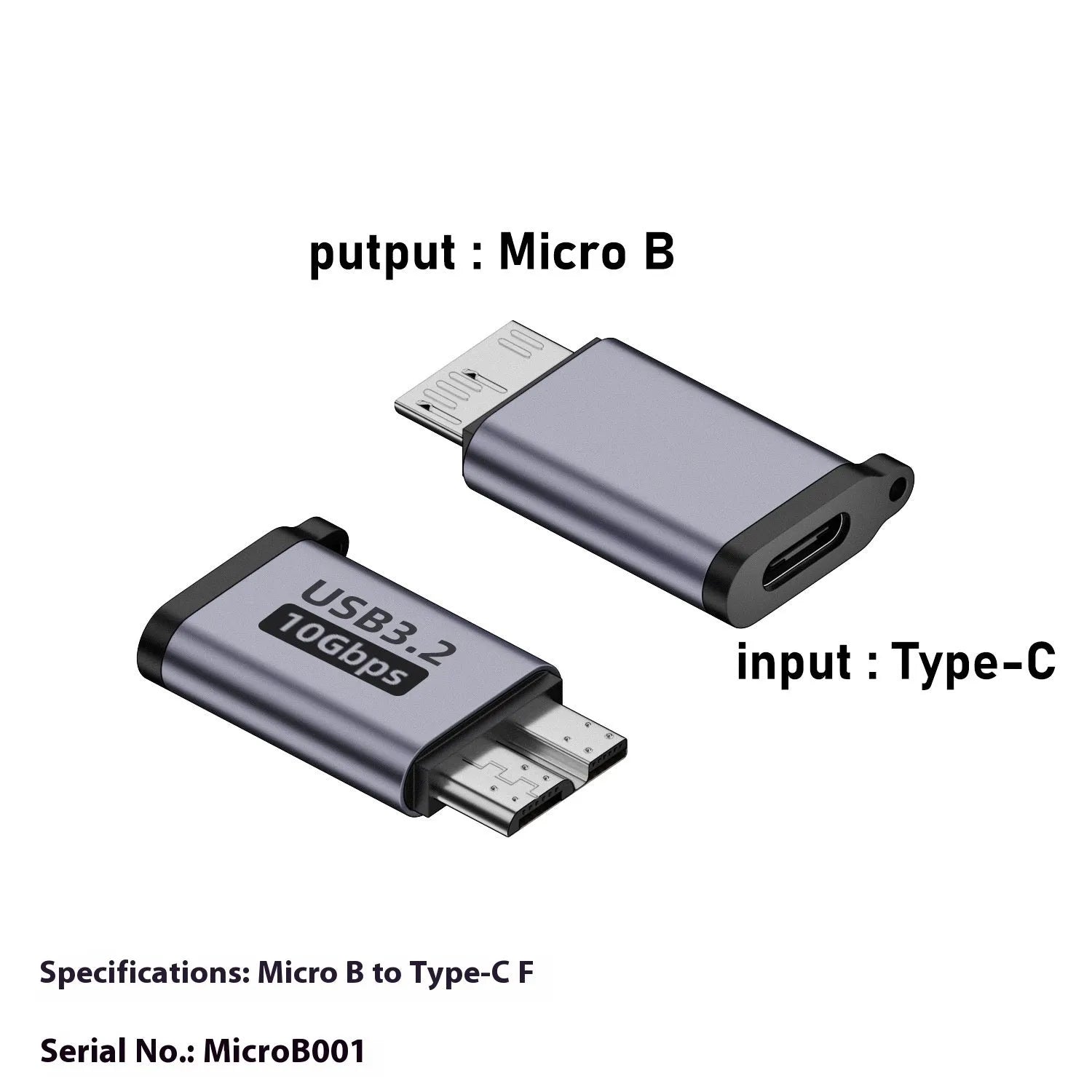 USB AM to Micro-B adapter cable for connecting older devices to modern computers