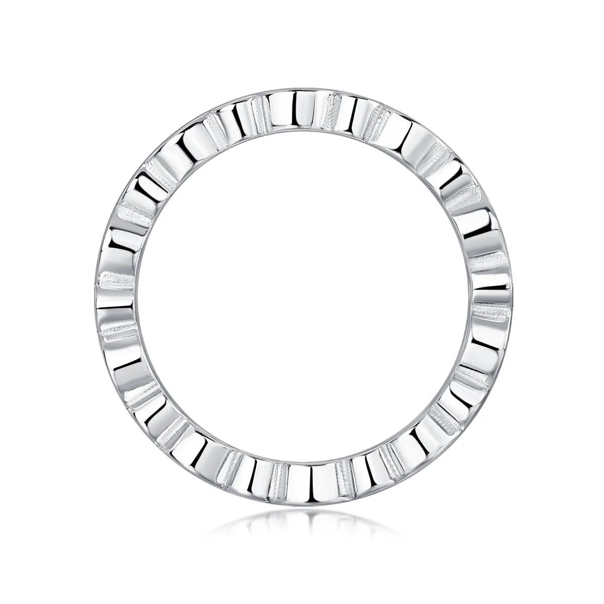Starry Sky moissanite wedding ring set in S925 silver with platinum plating, gift box packaging, size 7