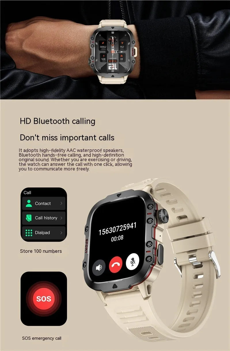 QX11 Smart Bluetooth Watch in black with heart rate monitoring on TFT screen and interchangeable straps