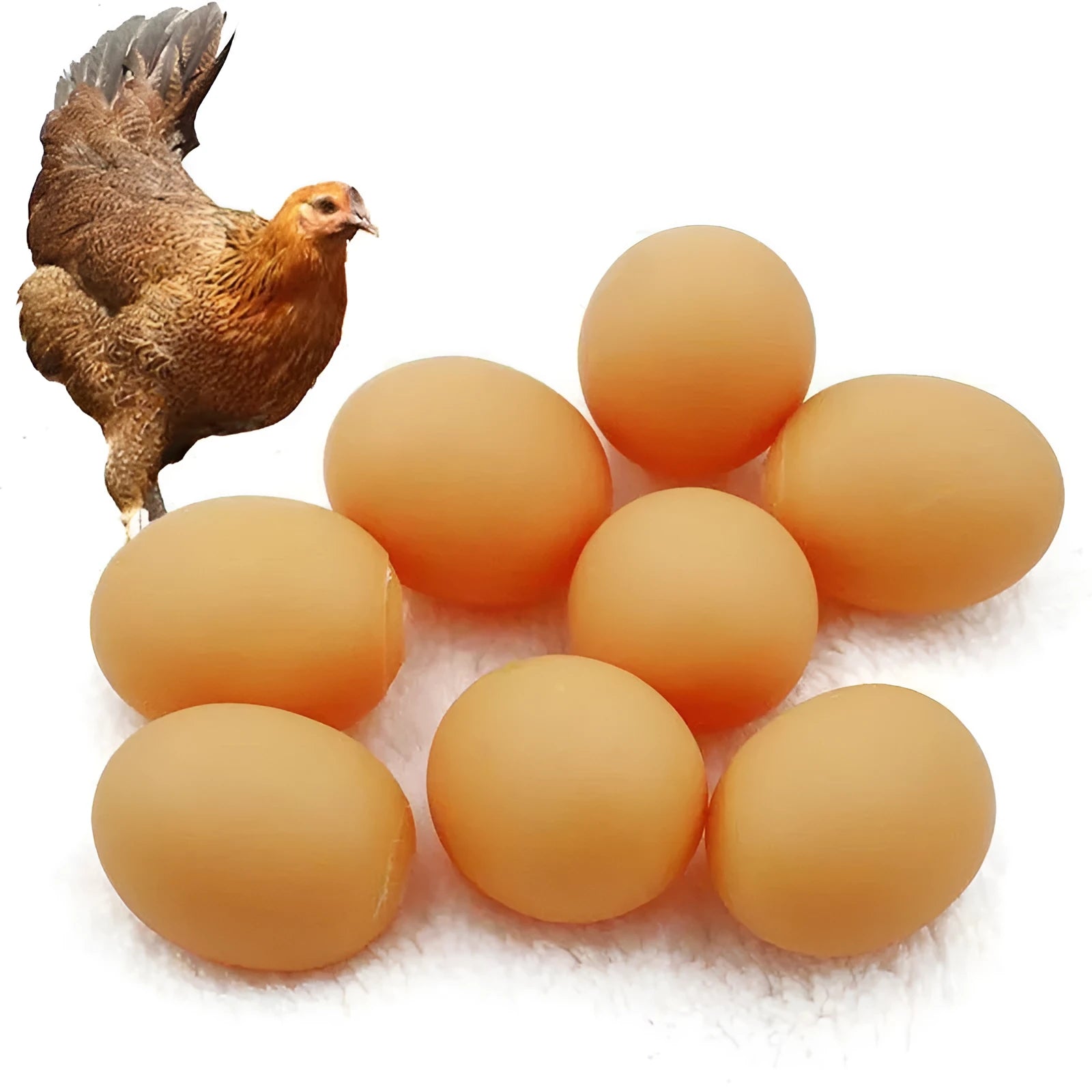 Plastic simulation egg dog toy with sound feature for teeth cleaning and interactive play