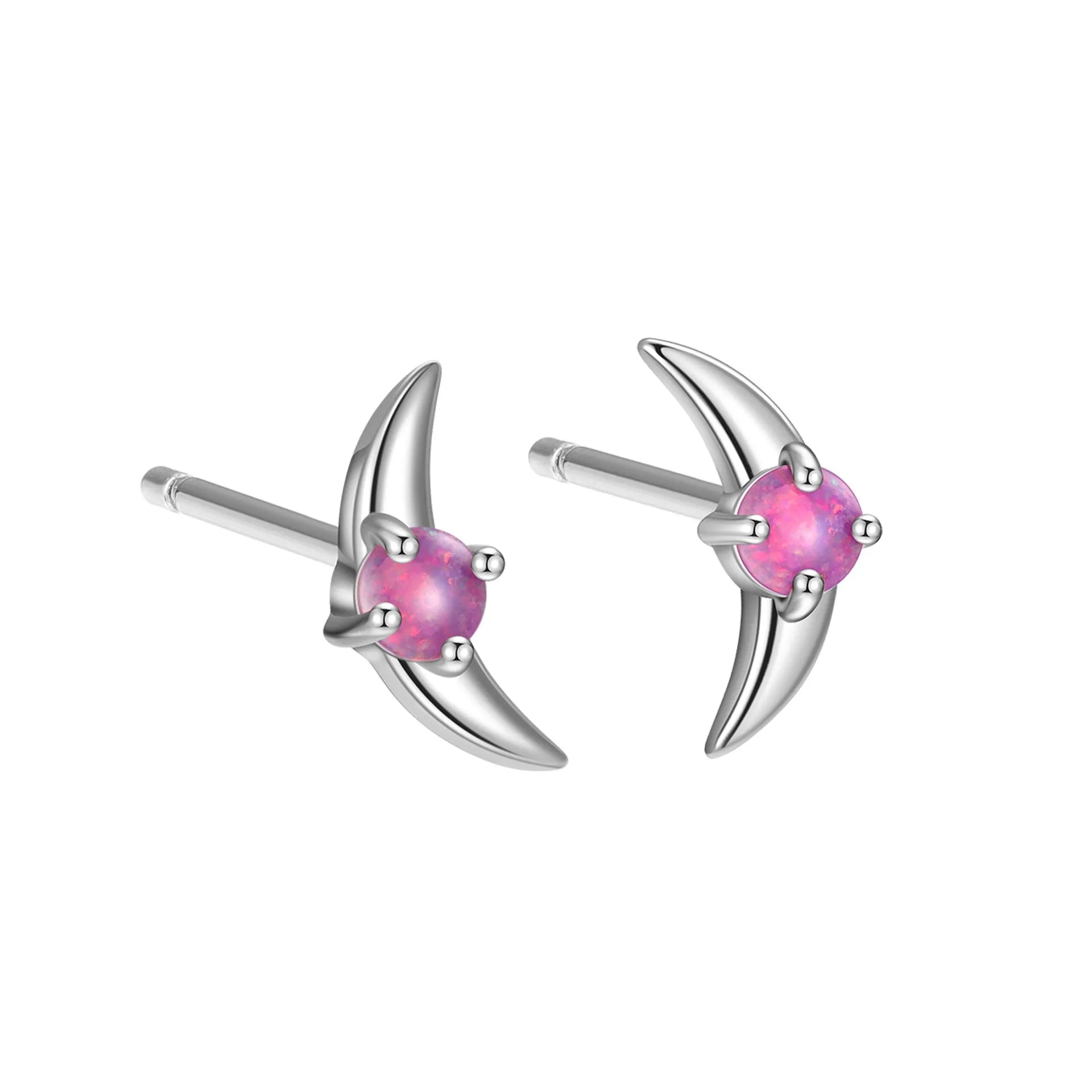 A pair of women's geometric earrings in 925 silver with a blue stone and gold electroplated finish.