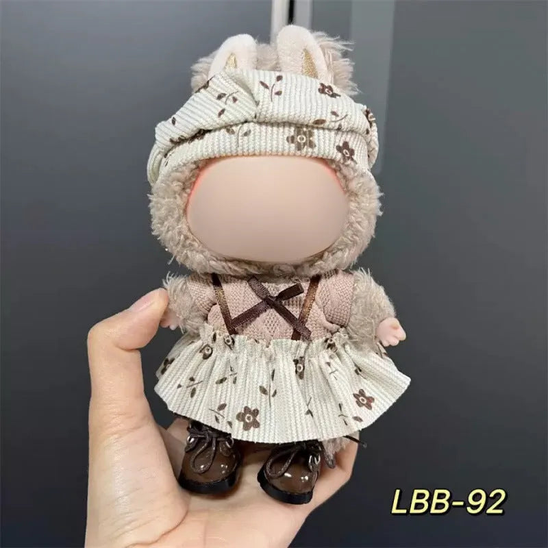 17cm plastic vinyl doll clothing set from LBB series for anime figure collections