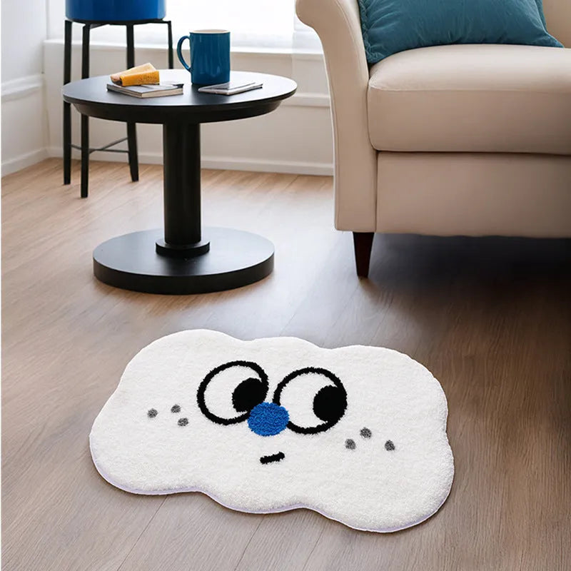 Cartoon anime printed bathroom mat in polyester fibre available in multiple colours and sizes