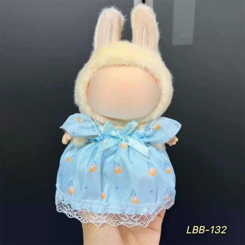 17cm plastic vinyl doll clothing set from LBB series for anime figure collections