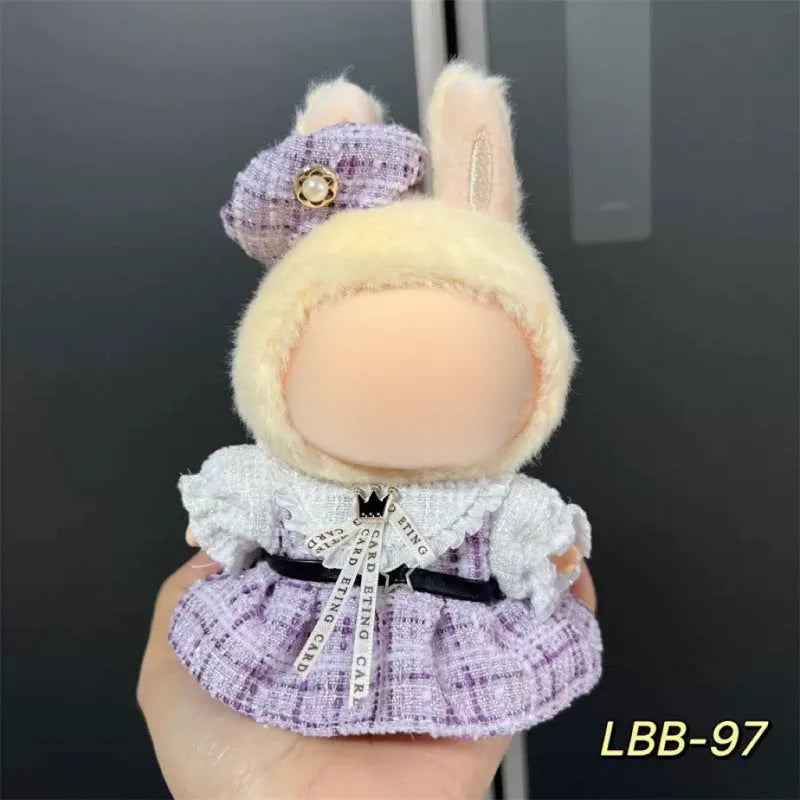 17cm plastic vinyl doll clothing set from LBB series for anime figure collections