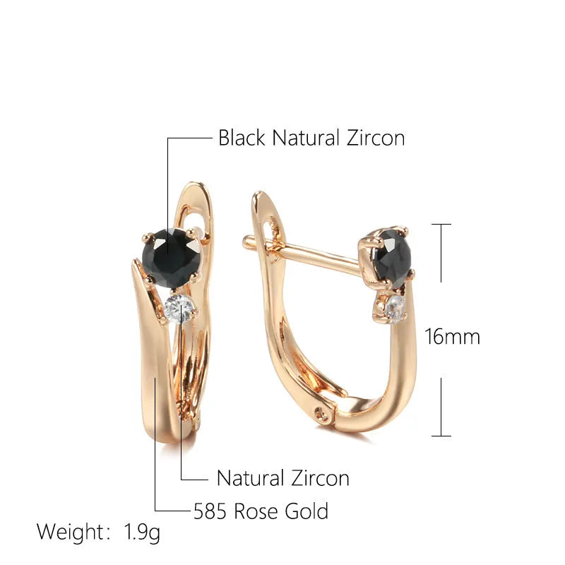 Gold retro geometric drop earrings for women with copper construction and gemstone accents.