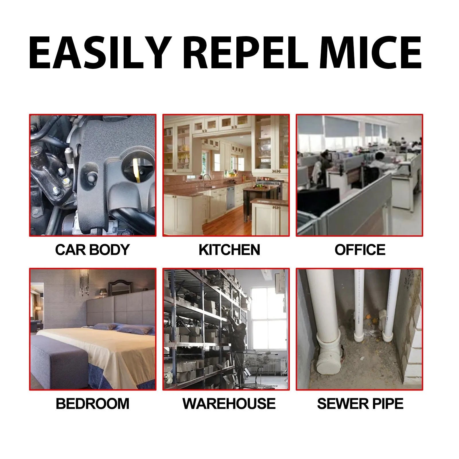 60ml natural mouse repellent spray bottle with clove, peppermint, camphor and chilli oils