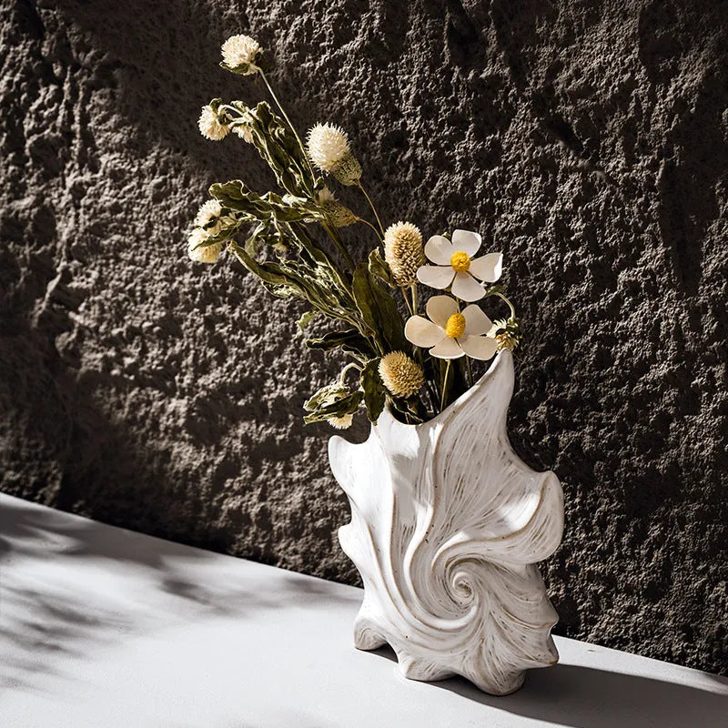 French art ceramic vase with coloured glaze finish in European style approximately 30cm tall