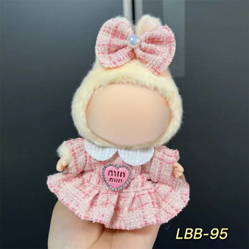 17cm plastic vinyl doll clothing set from LBB series for anime figure collections