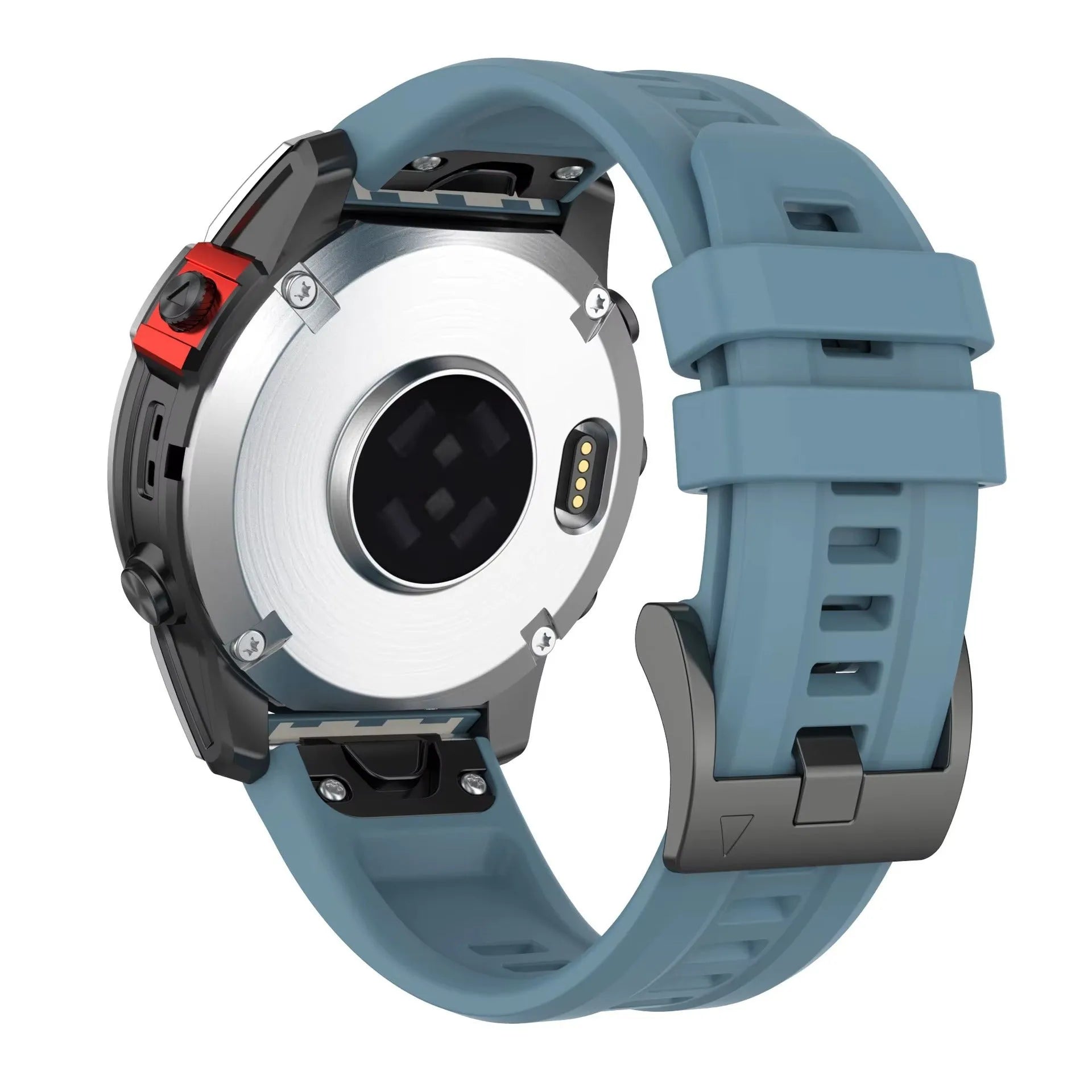 Jiaming Fenix7 quick release silicone watchband in multiple colours showing 20mm, 22mm, 26mm width options