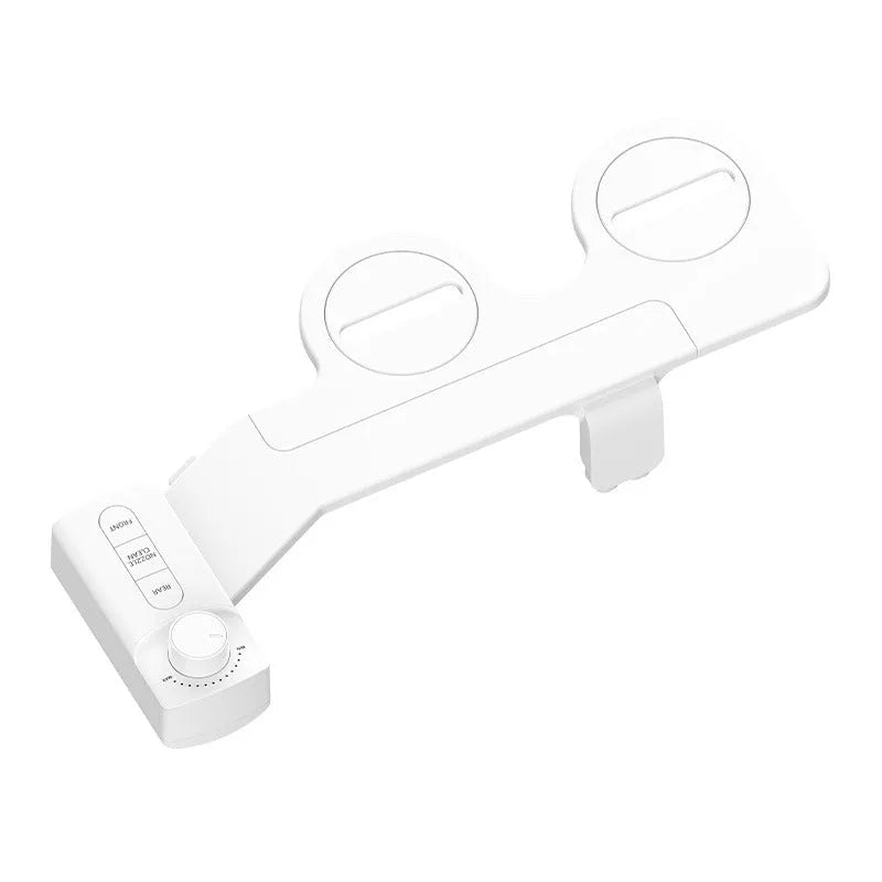 Pure white button wash cleaning tool with detachable components and regional plumbing fittings