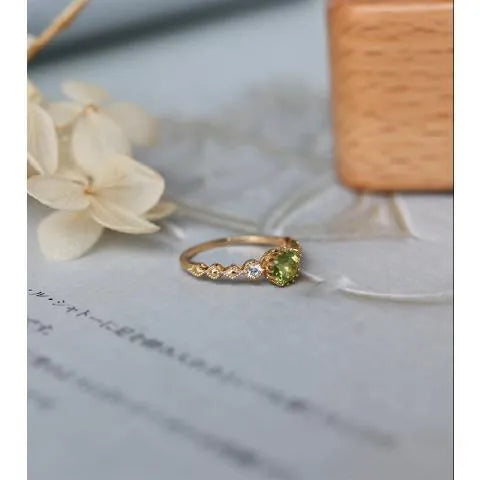 Japanese style geometric copper ring with quadrilateral design in retro artistic style