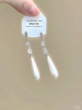 Women's geometric heart-shaped alloy earrings with rhinestones, stars and tassels