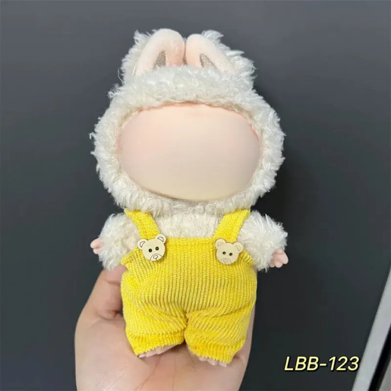 17cm plastic vinyl doll clothing set from LBB series for anime figure collections