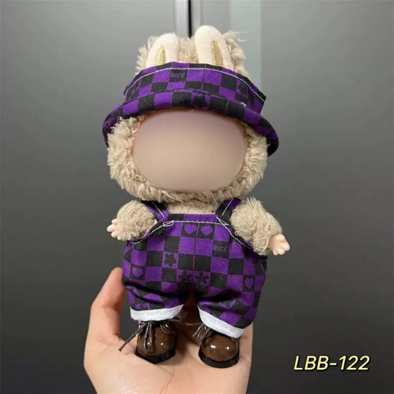 17cm plastic vinyl doll clothing set from LBB series for anime figure collections