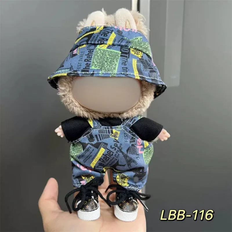 17cm plastic vinyl doll clothing set from LBB series for anime figure collections