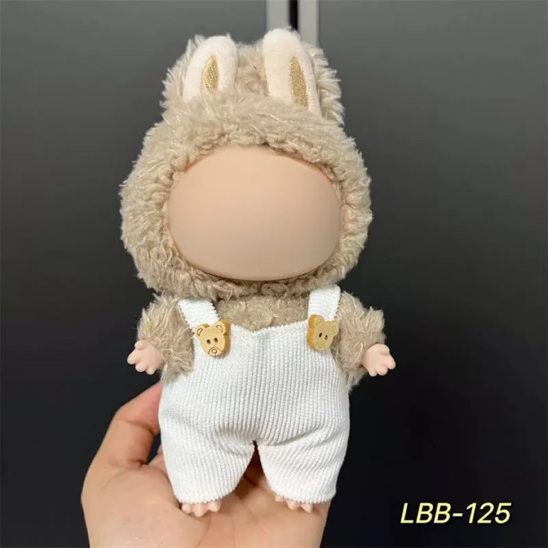 17cm plastic vinyl doll clothing set from LBB series for anime figure collections