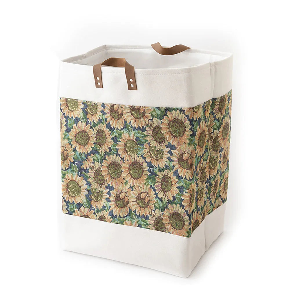 Fabric storage box clothes organiser measuring 35cm x 35cm x 55cm in multiple colour patterns