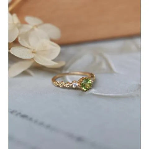Japanese style geometric copper ring with quadrilateral design in retro artistic style
