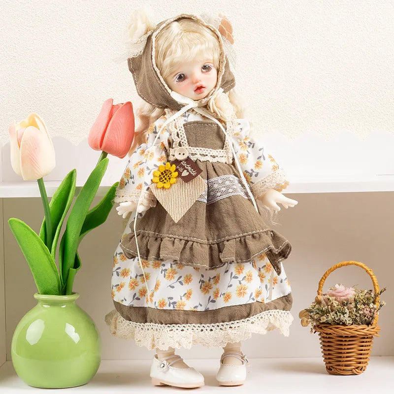 French-style BJD doll clothes in ten colour variants for teenage dolls age 7-14