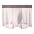 Men's Ice Silk graphene antibacterial shorts in bean green colour showing seamless design