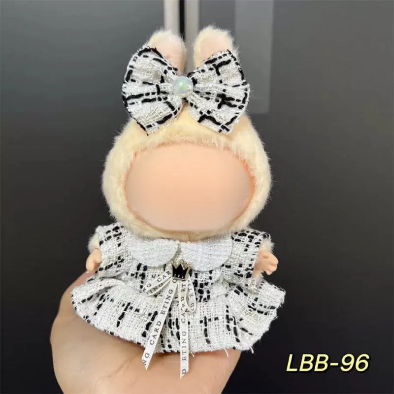 17cm plastic vinyl doll clothing set from LBB series for anime figure collections