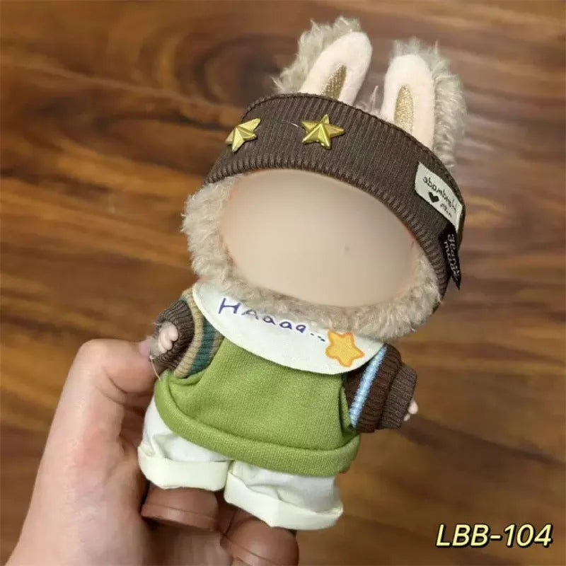 17cm plastic vinyl doll clothing set from LBB series for anime figure collections