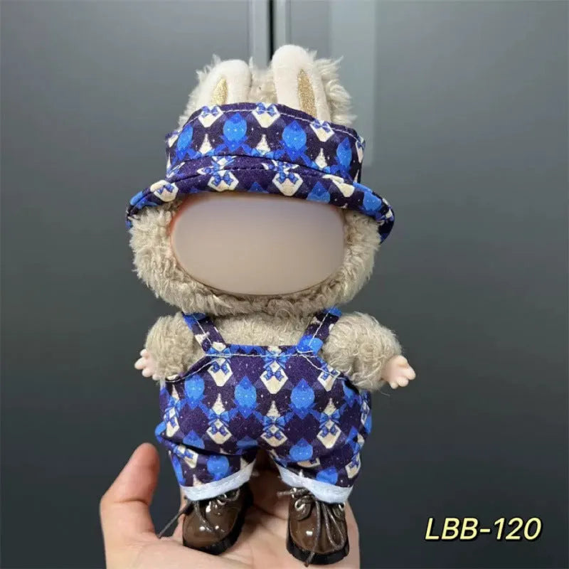 17cm plastic vinyl doll clothing set from LBB series for anime figure collections