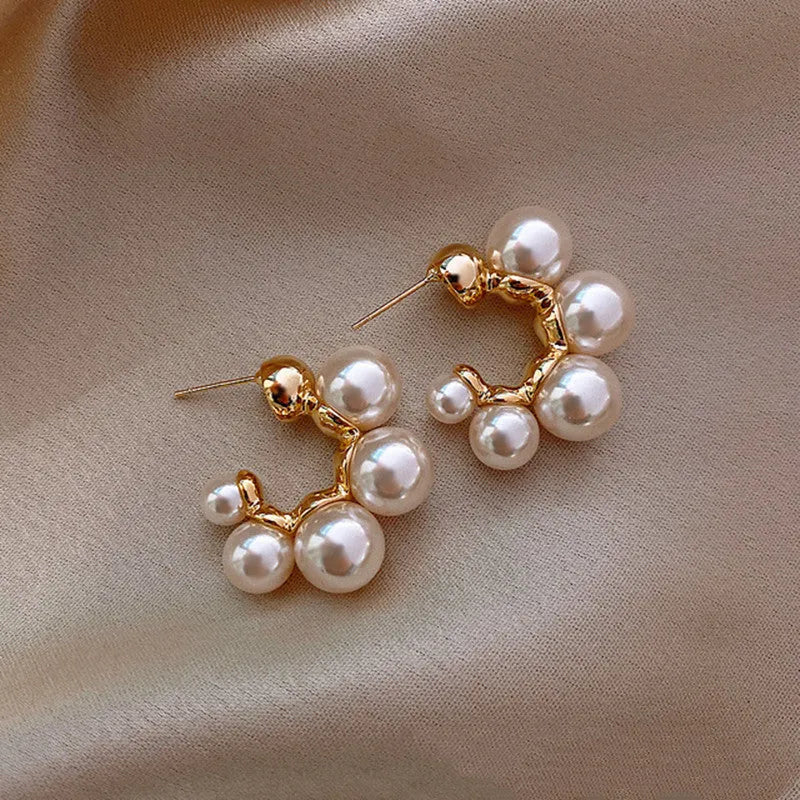Red bell earrings for women with alloy construction and distinctive bell shape design