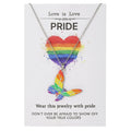Stainless steel necklace with inspirational colour printing on the chain.