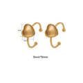 Golden electroplated stainless steel ring setting with totem pattern for DIY jewellery making