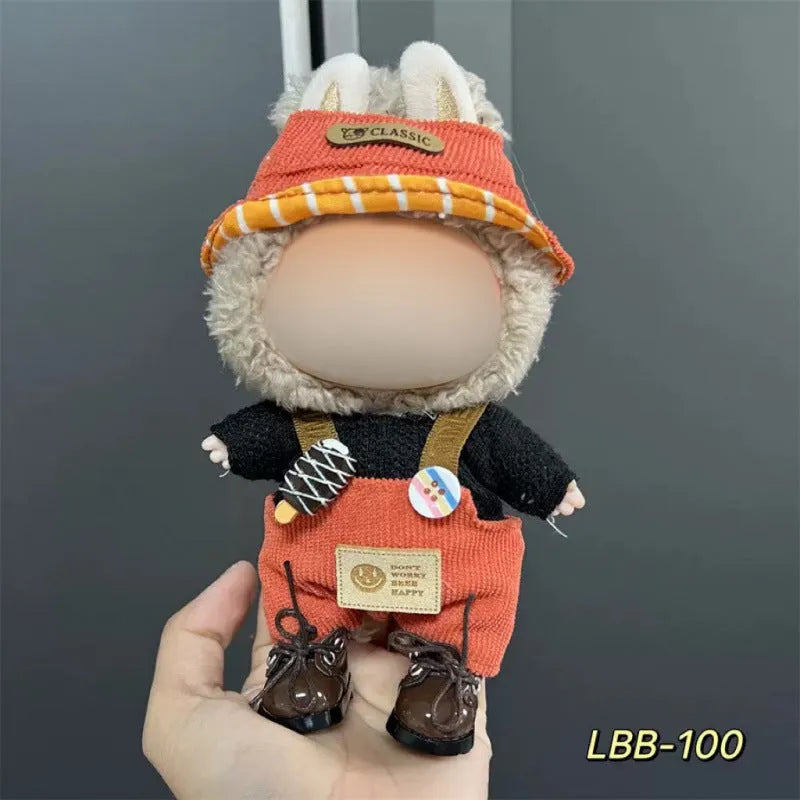 17cm plastic vinyl doll clothing set from LBB series for anime figure collections