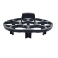 Black plastic egg holder rack with retainer basket design for kitchen organisation