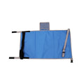 Portable children's aircraft pedal seat extender with optional drawstring pocket in nylon fabric