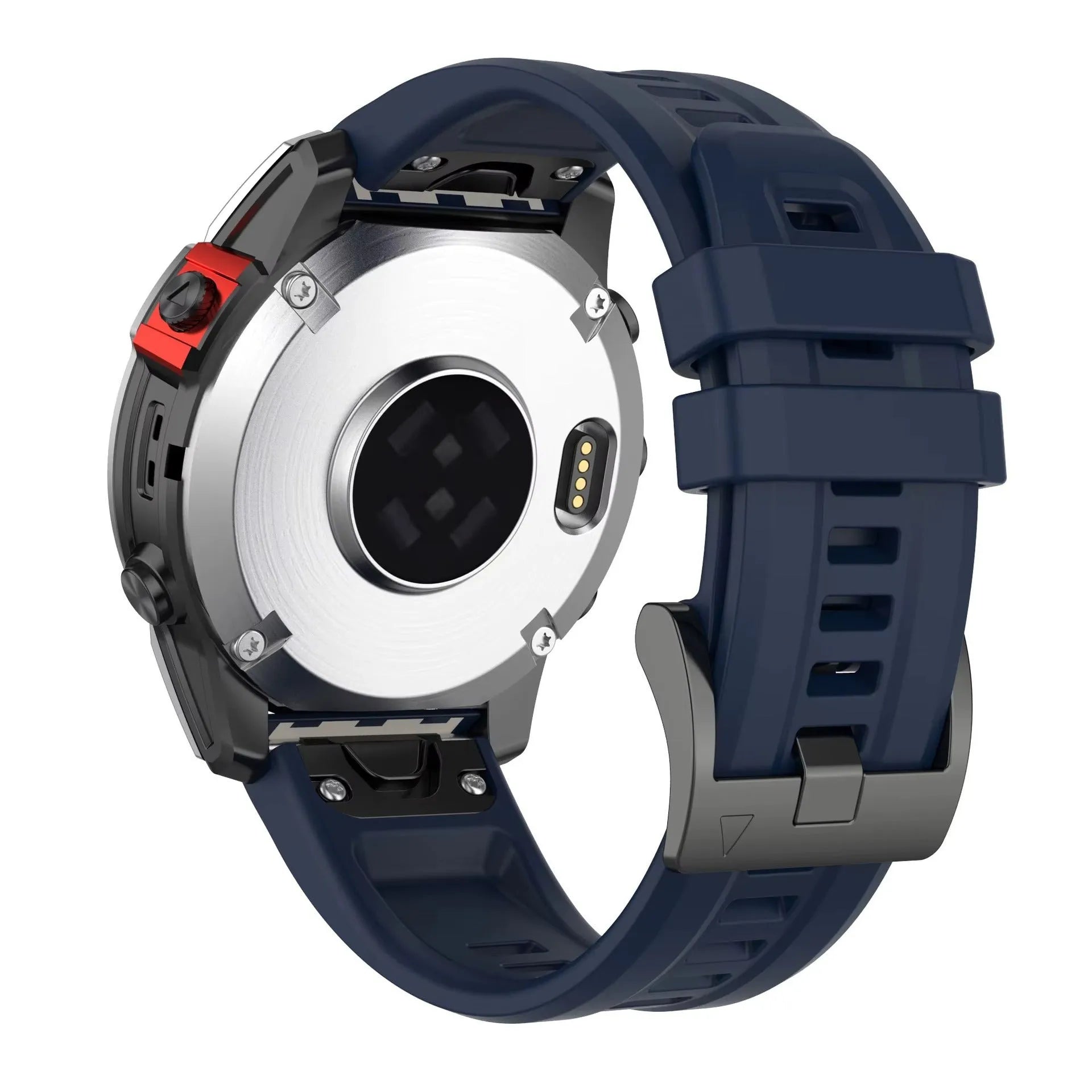 Jiaming Fenix7 quick release silicone watchband in multiple colours showing 20mm, 22mm, 26mm width options