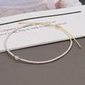 Handmade bohemian-style bracelet with colourful geometric glass beads for women.