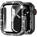 Apple Watch case with privacy screen in multiple colours including rose pink, gold and silver