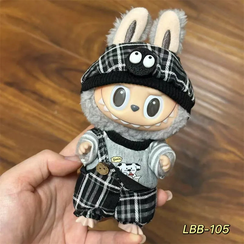 17cm plastic vinyl doll clothing set from LBB series for anime figure collections