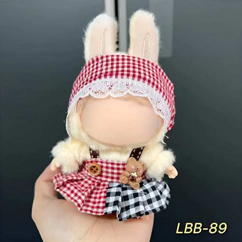 17cm plastic vinyl doll clothing set from LBB series for anime figure collections