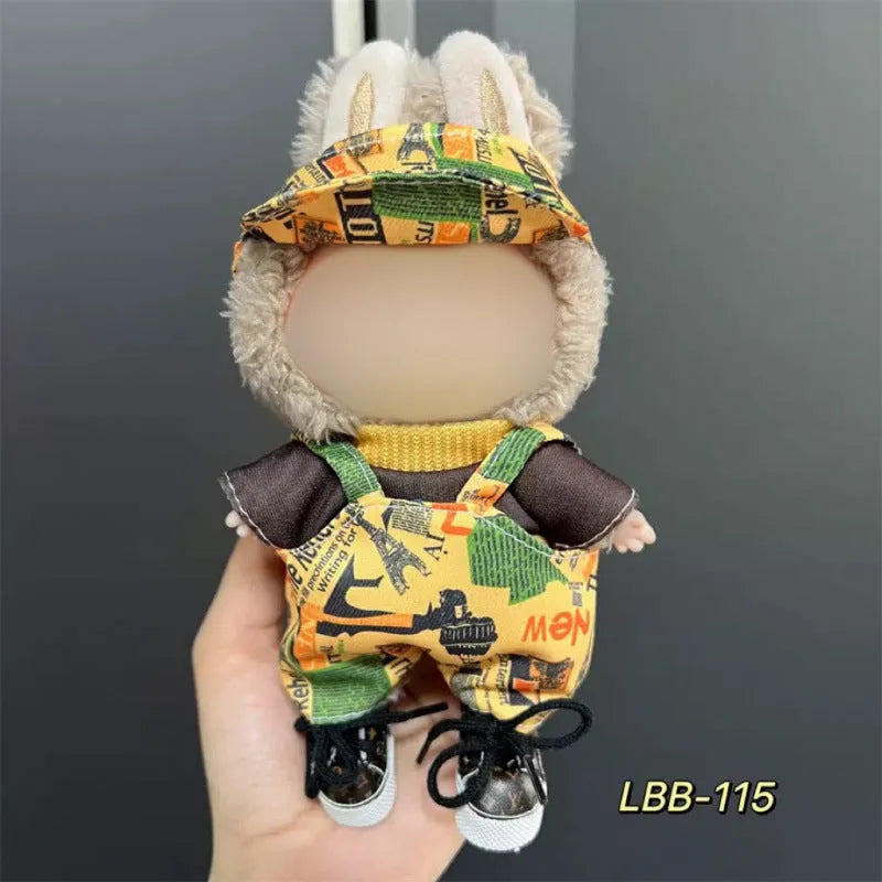 17cm plastic vinyl doll clothing set from LBB series for anime figure collections