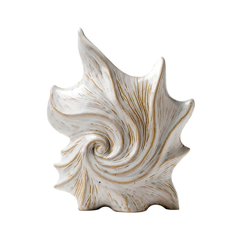 French art ceramic vase with coloured glaze finish in European style approximately 30cm tall