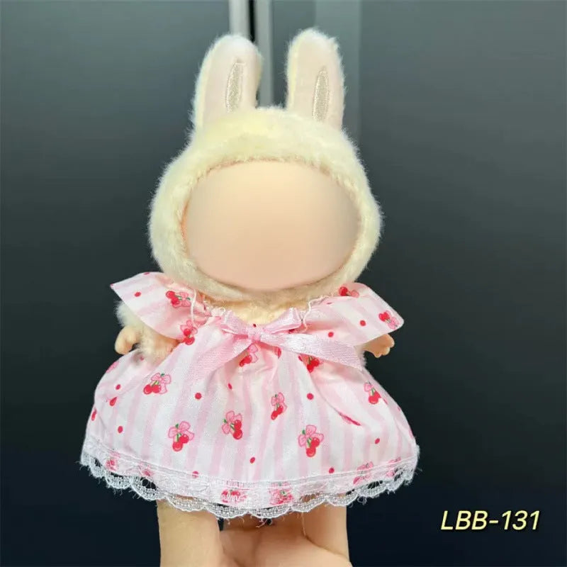 17cm plastic vinyl doll clothing set from LBB series for anime figure collections