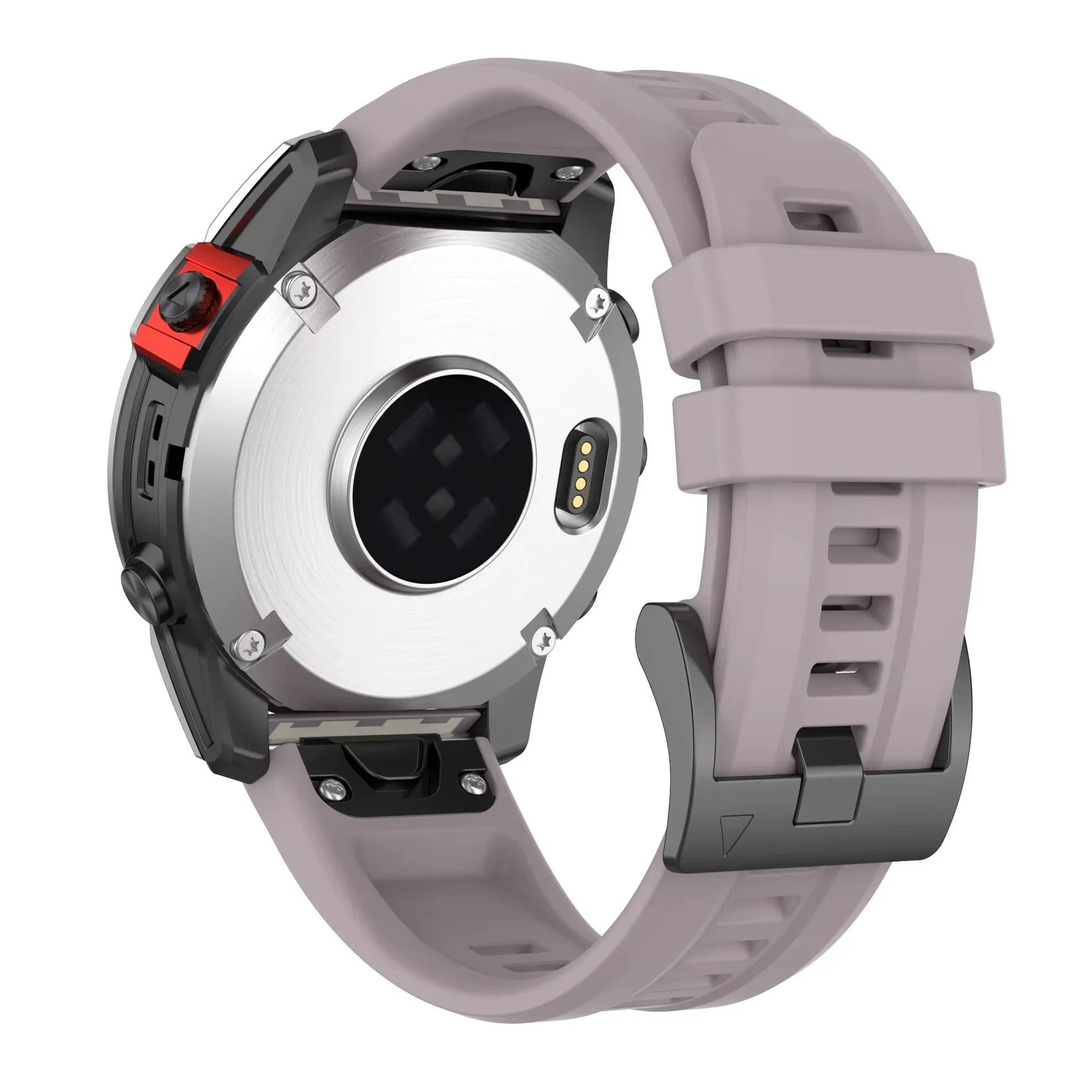 Jiaming Fenix7 quick release silicone watchband in multiple colours showing 20mm, 22mm, 26mm width options