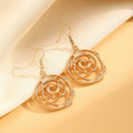 Geometric spiral donut jewellery set with necklace, bracelet, and earrings on adjustable 41-50cm chain