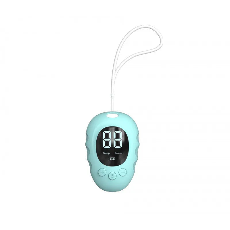 Rechargeable silicone sleep aid hand grip monitor in black, green and white colours