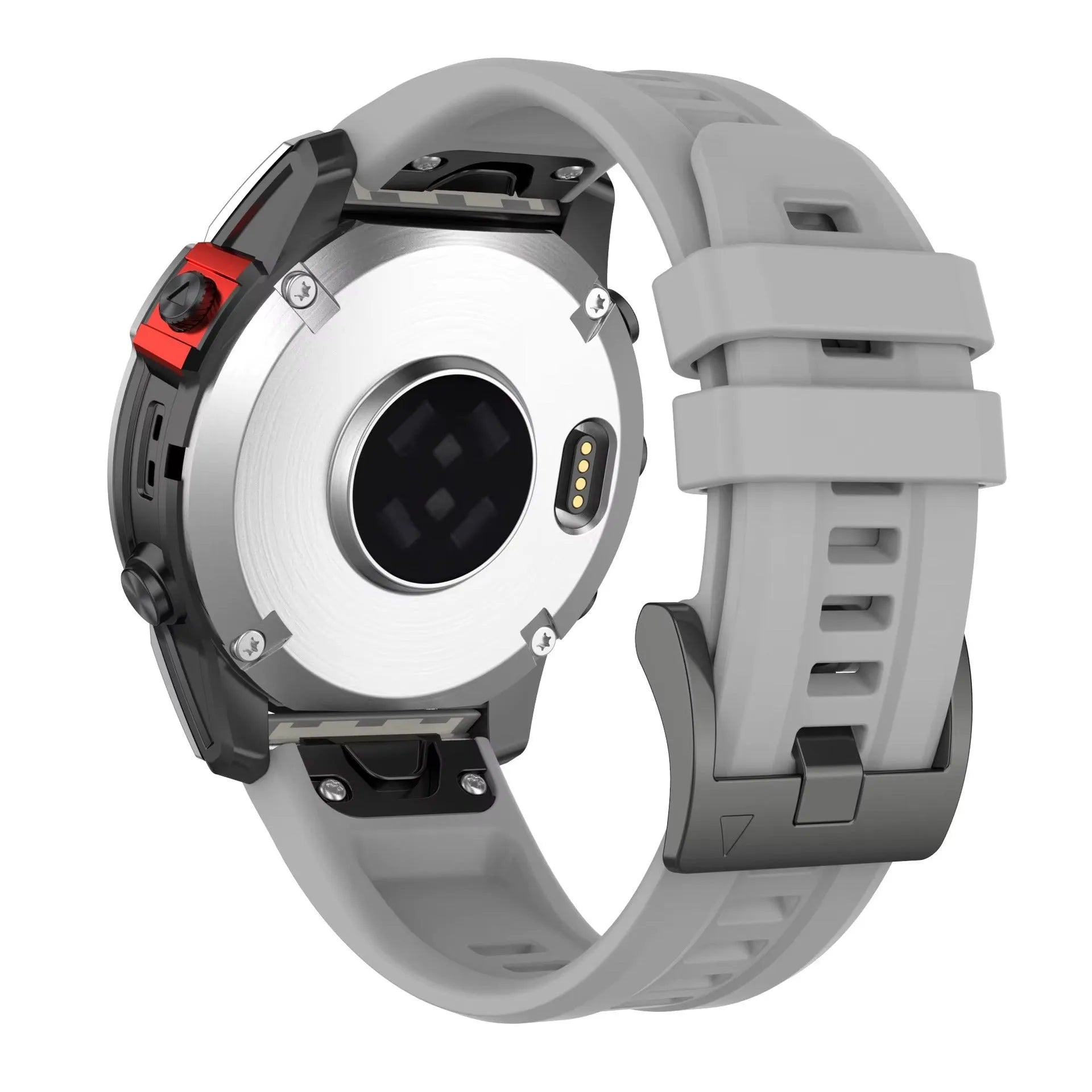 Jiaming Fenix7 quick release silicone watchband in multiple colours showing 20mm, 22mm, 26mm width options