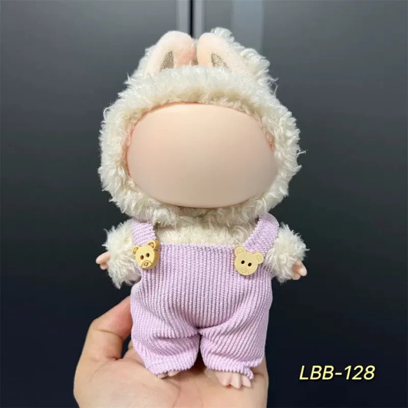 17cm plastic vinyl doll clothing set from LBB series for anime figure collections